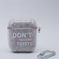 Protector para Airpods Transparente Sweet con argolla.