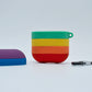 Protector para Airpods Rainbow con llavero.