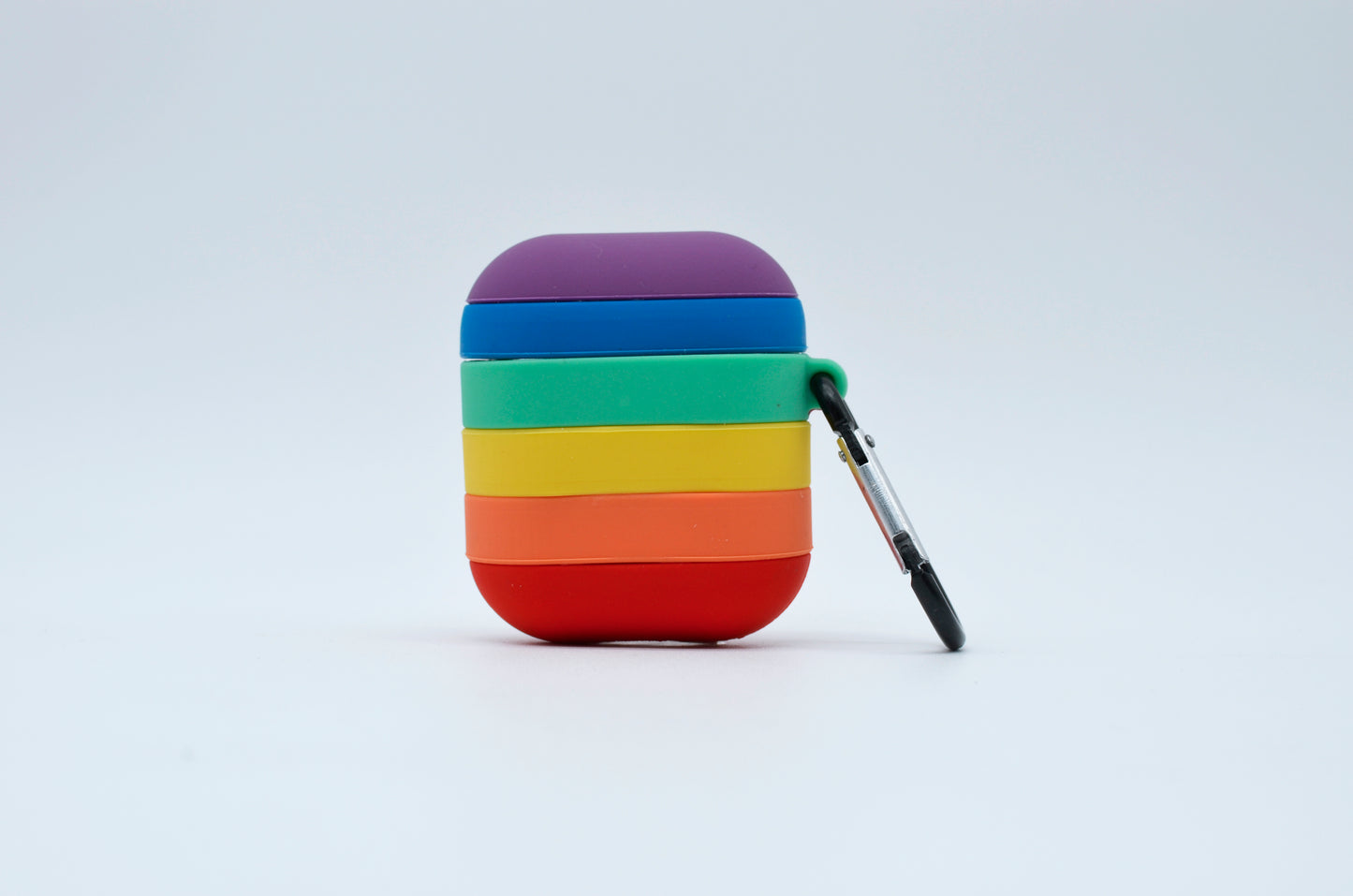 Protector para Airpods Rainbow con llavero.