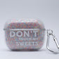 Protector para Airpods Transparente Sweet con argolla.