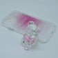 Funda protectora para iPhone con soporte para celular de oso con corazón