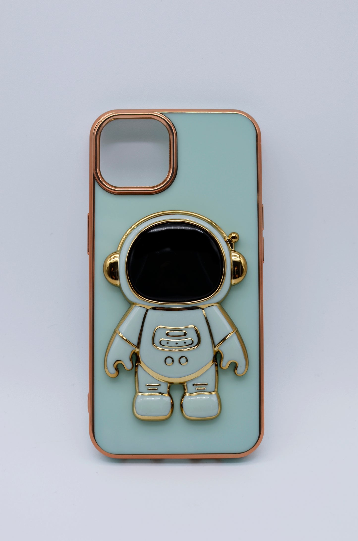 Funda protectora para iPhone 14 con soporte para celular de Astronauta