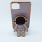 Funda protectora para iPhone 14 Max con soporte para celular de Astronauta
