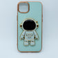 Funda protectora para iPhone 14 Max con soporte para celular de Astronauta