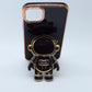 Funda protectora para iPhone 14 Max con soporte para celular de Astronauta