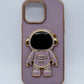 Funda protectora para iPhone 14 Pro Max con soporte para celular de Astronauta