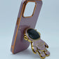 Funda protectora para iPhone 14 Pro con soporte para celular de Astronauta