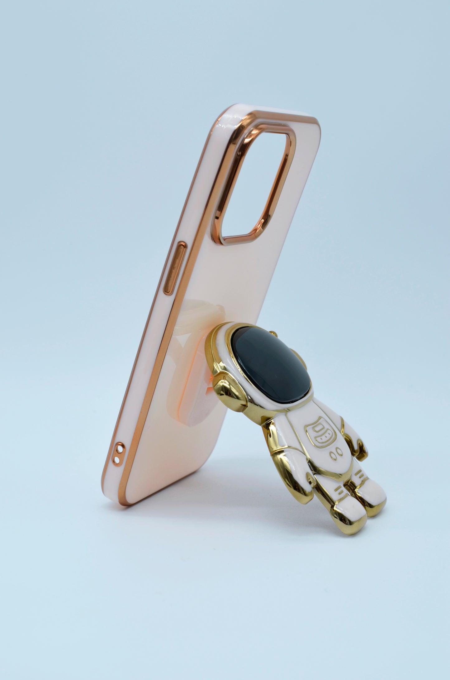 Funda protectora para iPhone 14 Pro con soporte para celular de Astronauta