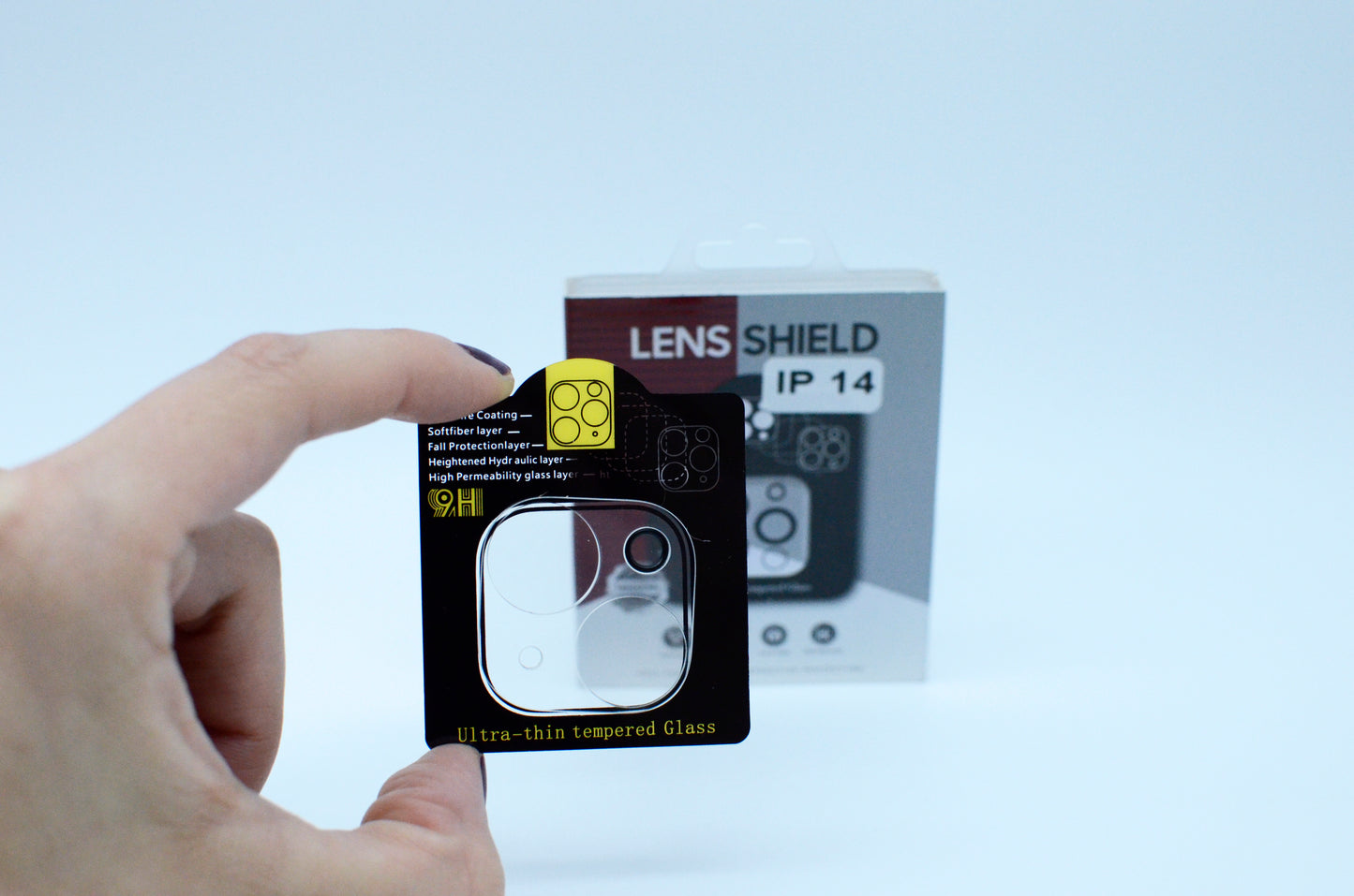 Mica protectora para lentes de cámara de iPhone